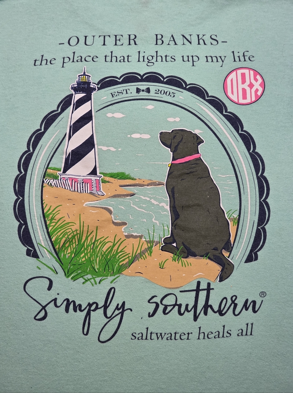 Simply Southern OBX Outer Banks Lighthouse Long Sleeve Tee Small